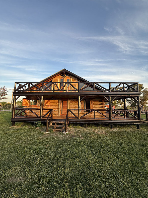 construccion de cabañas de tronco